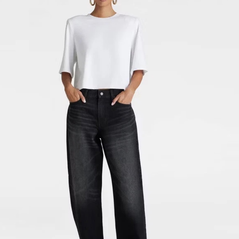 KBB by KAHLANA Women's Mid-Rise Wide Leg 'The Kahlana Jean' - Black